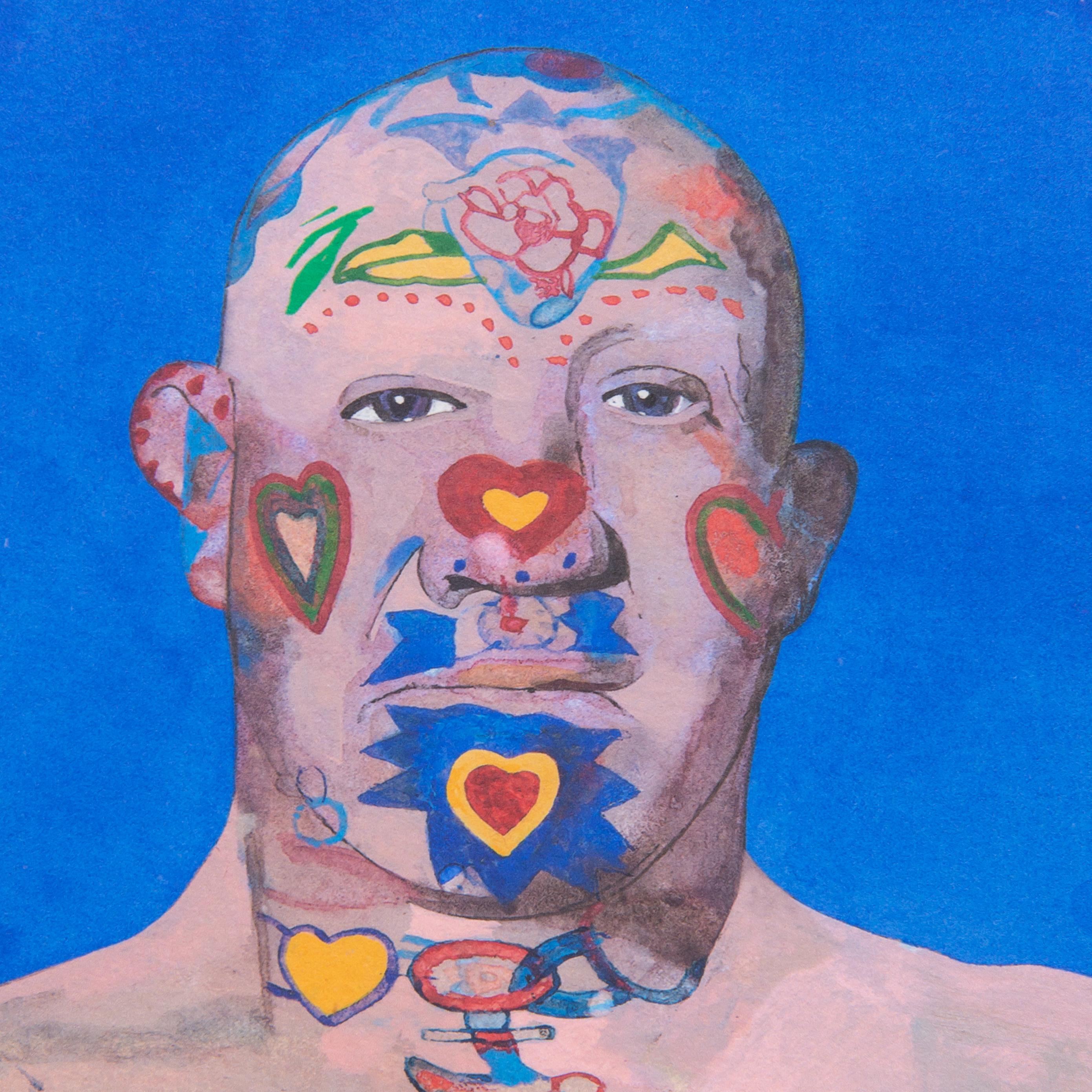 Tattooed Man - Contemporary Print by Peter Blake