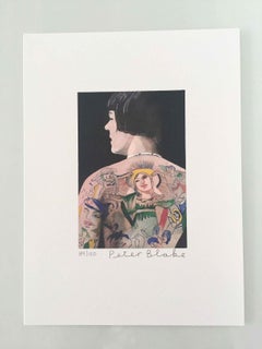 Tattooed People, Betty: Limited Edition Print by Sir Peter Blake