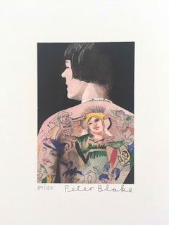 Tattooed People, Betty: Limited Edition Print by Sir Peter Blake