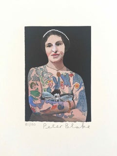 Tattooed People, Emily: Limited Edition Print by Sir Peter Blake