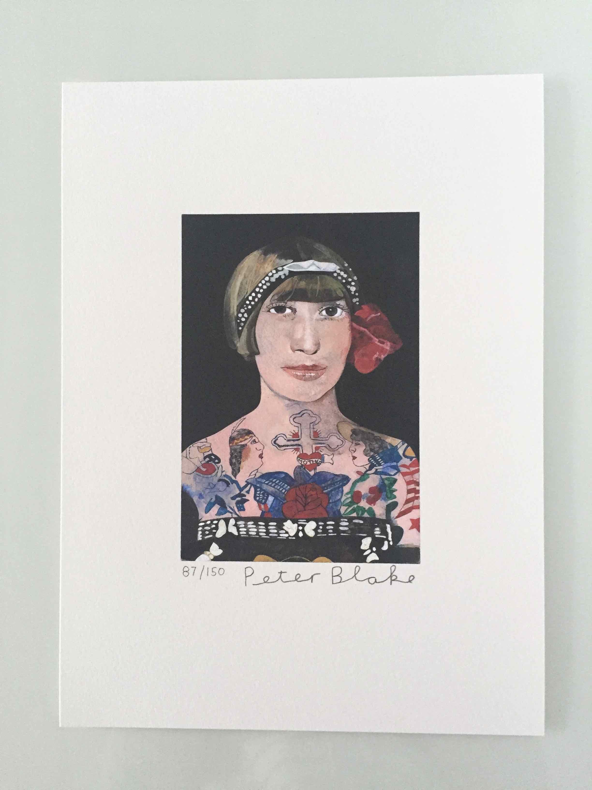 Persone tatuate, Gloria: Stampa in edizione limitata di Sir Peter Blake in vendita 1