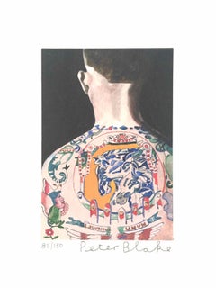 Tattooed People, Max: Limited Edition Print by Sir Peter Blake
