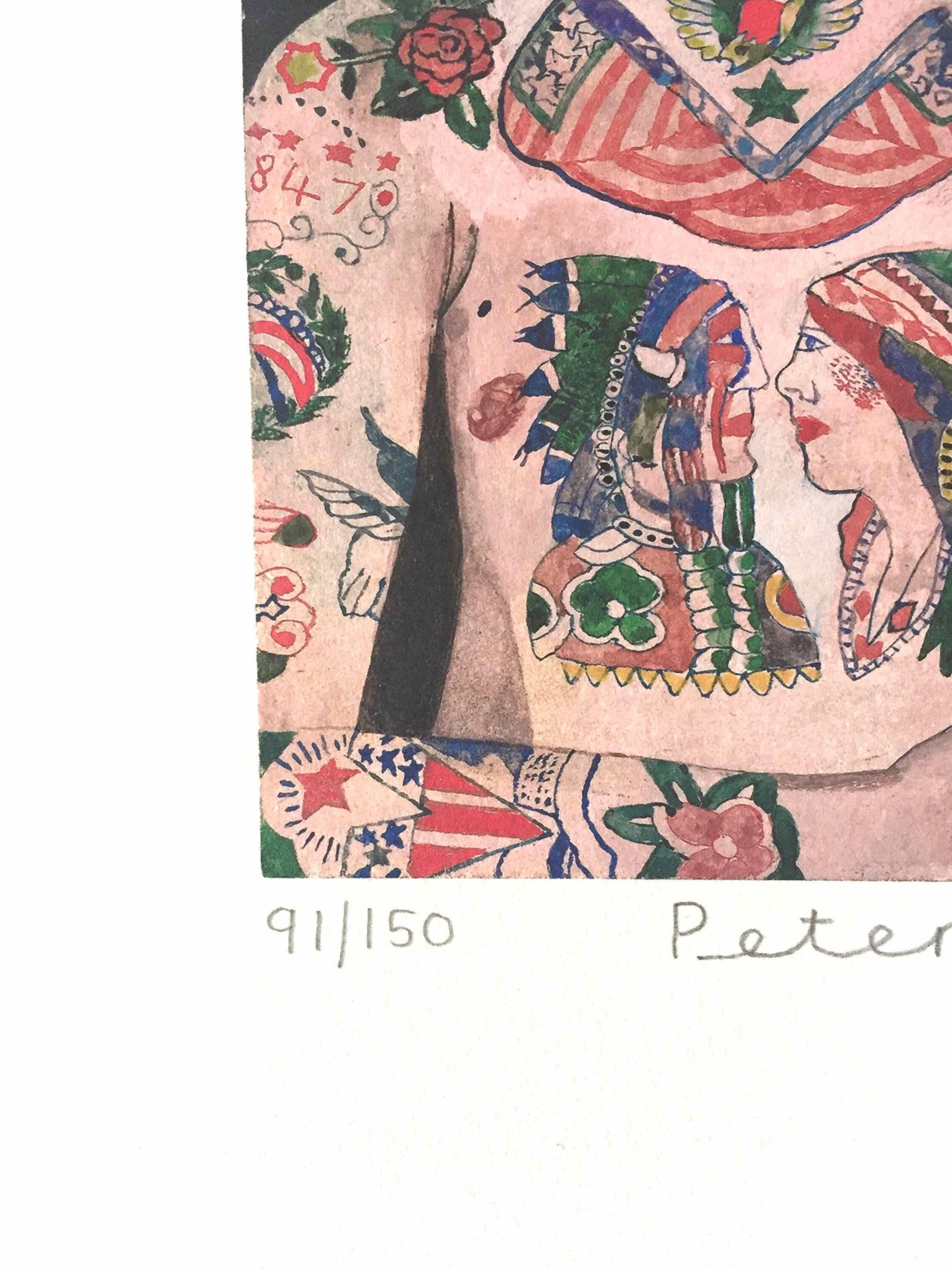 Tattooed People, Percy, 2015, Archival limited edition inkjet print on photo rag satin paper, Edition 150, 11 × 8 3/10 in, 28 × 21 cm, signed and numbered by Sir Peter Blake (unframed)

Widely regarded as the godfather of British Pop art and the