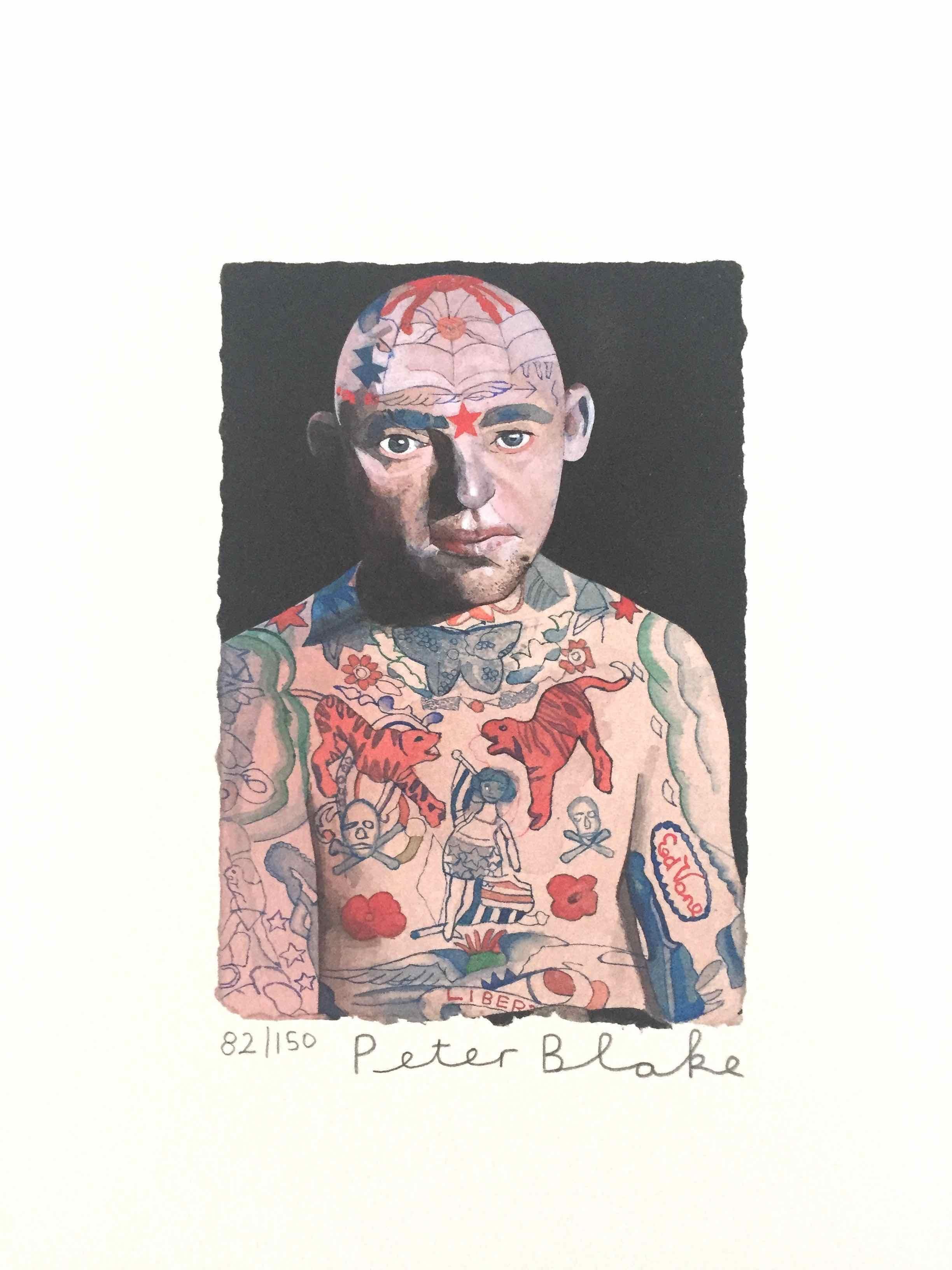 Tattooed People: Set of 10 Limited Edition Prints by Sir Peter Blake 4