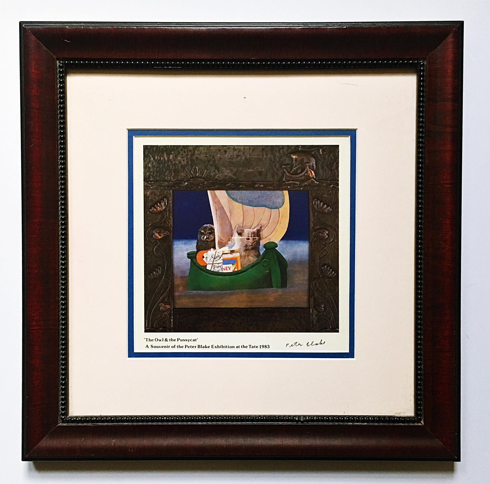 Il gufo e il gatto - Print di Peter Blake