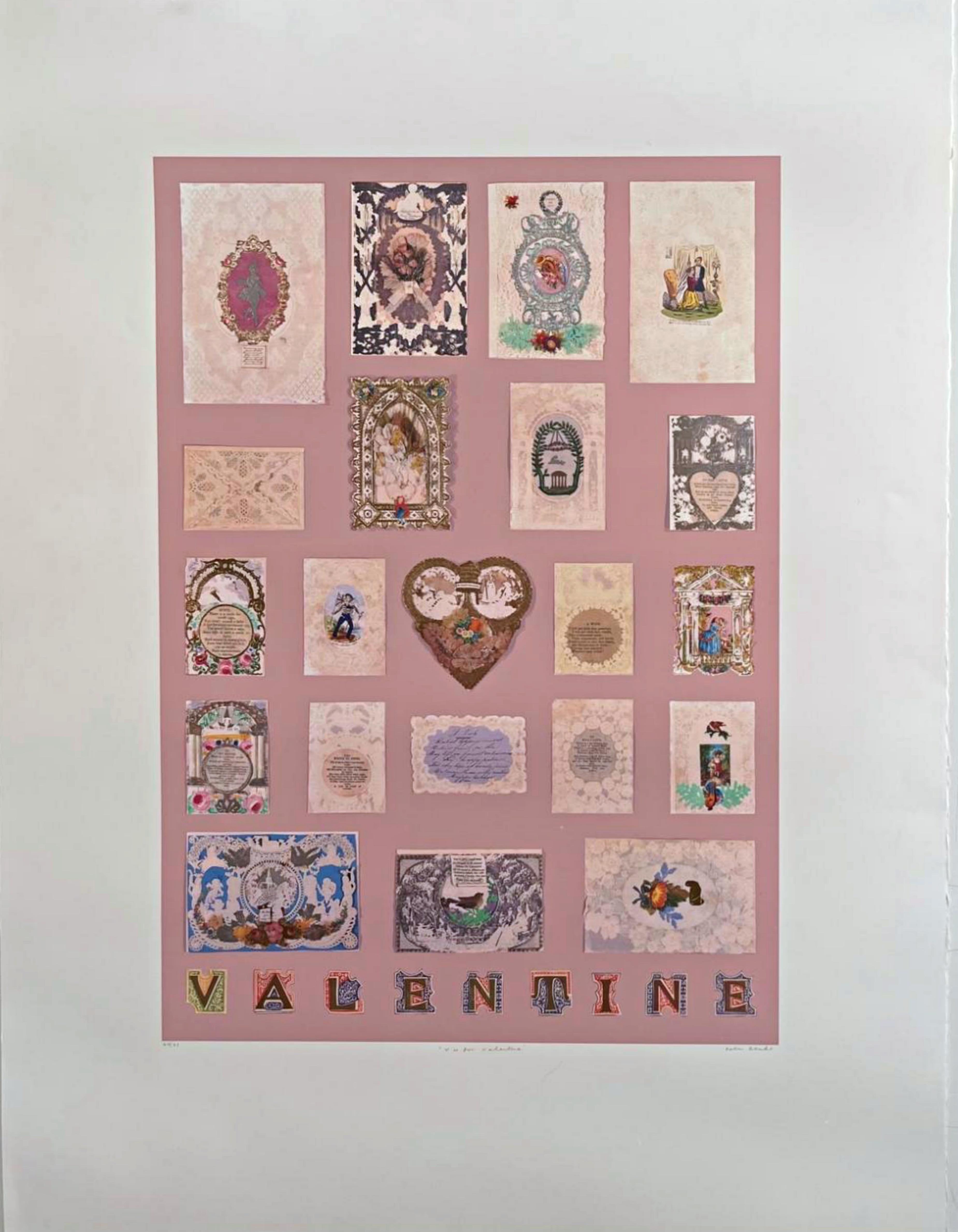 V ist für Valentin  – Print von Peter Blake