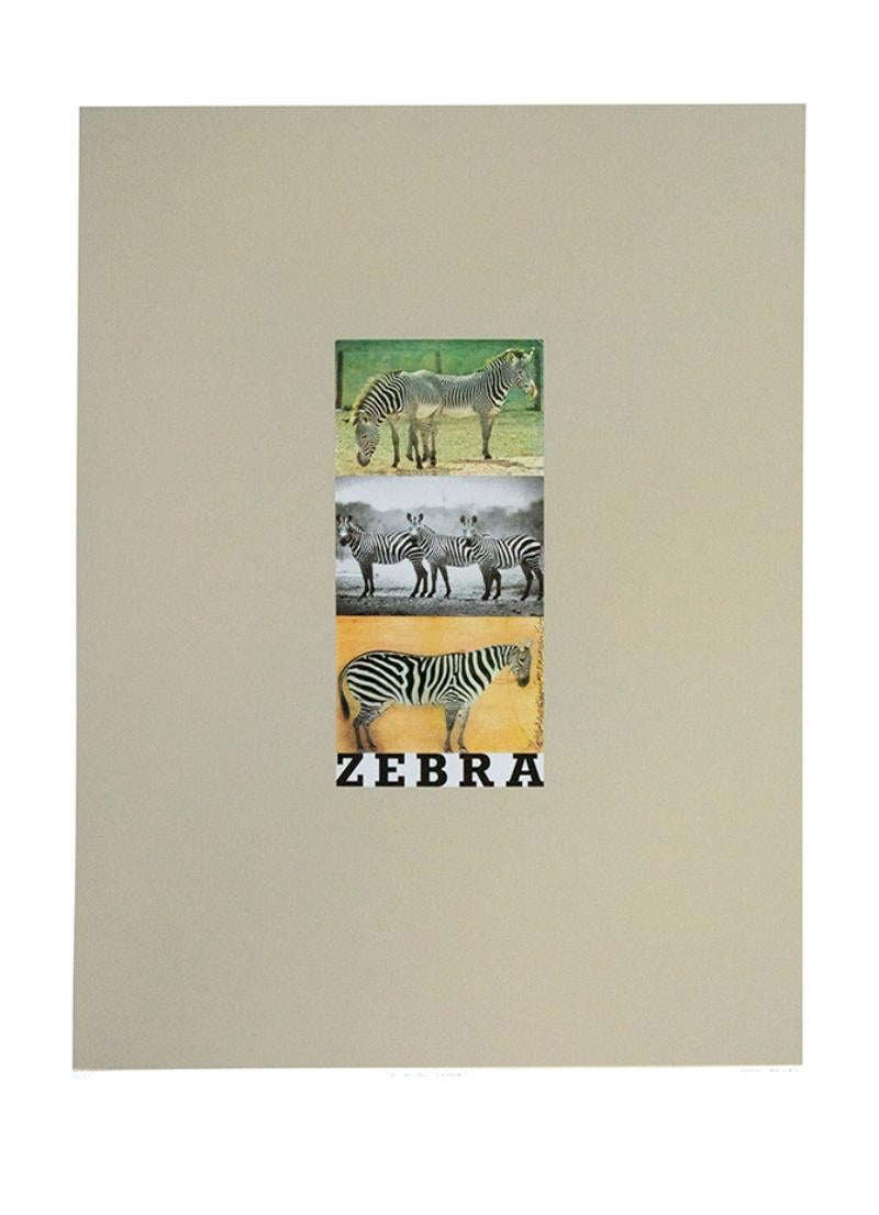 Peter Blake Figurative Print - Z is for Zebra