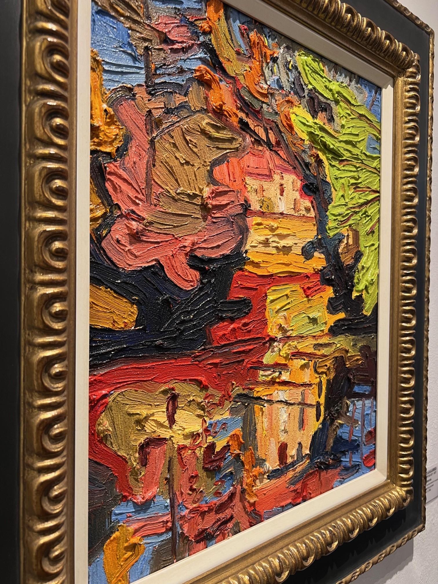 Het Lome Spiegelen van de Zomer in Aveyron Ölgemälde auf Leinwand Vorrätig – Painting von Peter Bol