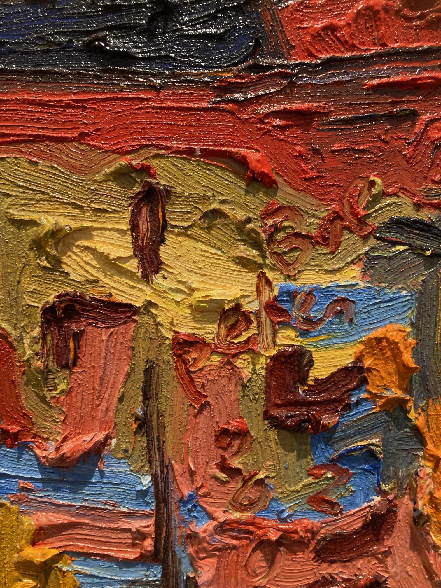 Het Lome Spiegelen van de Zomer in Aveyron Ölgemälde auf Leinwand Vorrätig im Angebot 1