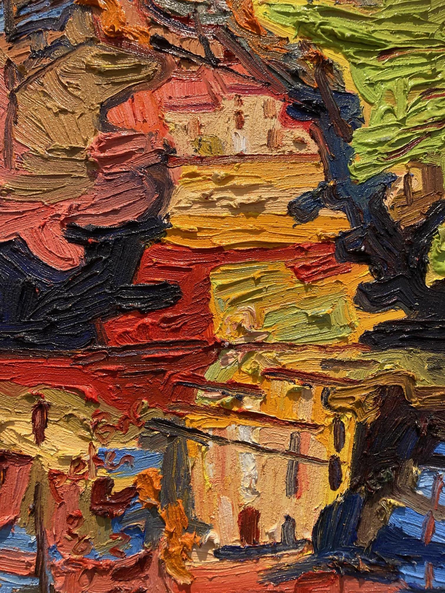 Het Lome Spiegelen van de Zomer in Aveyron Ölgemälde auf Leinwand Vorrätig im Angebot 2