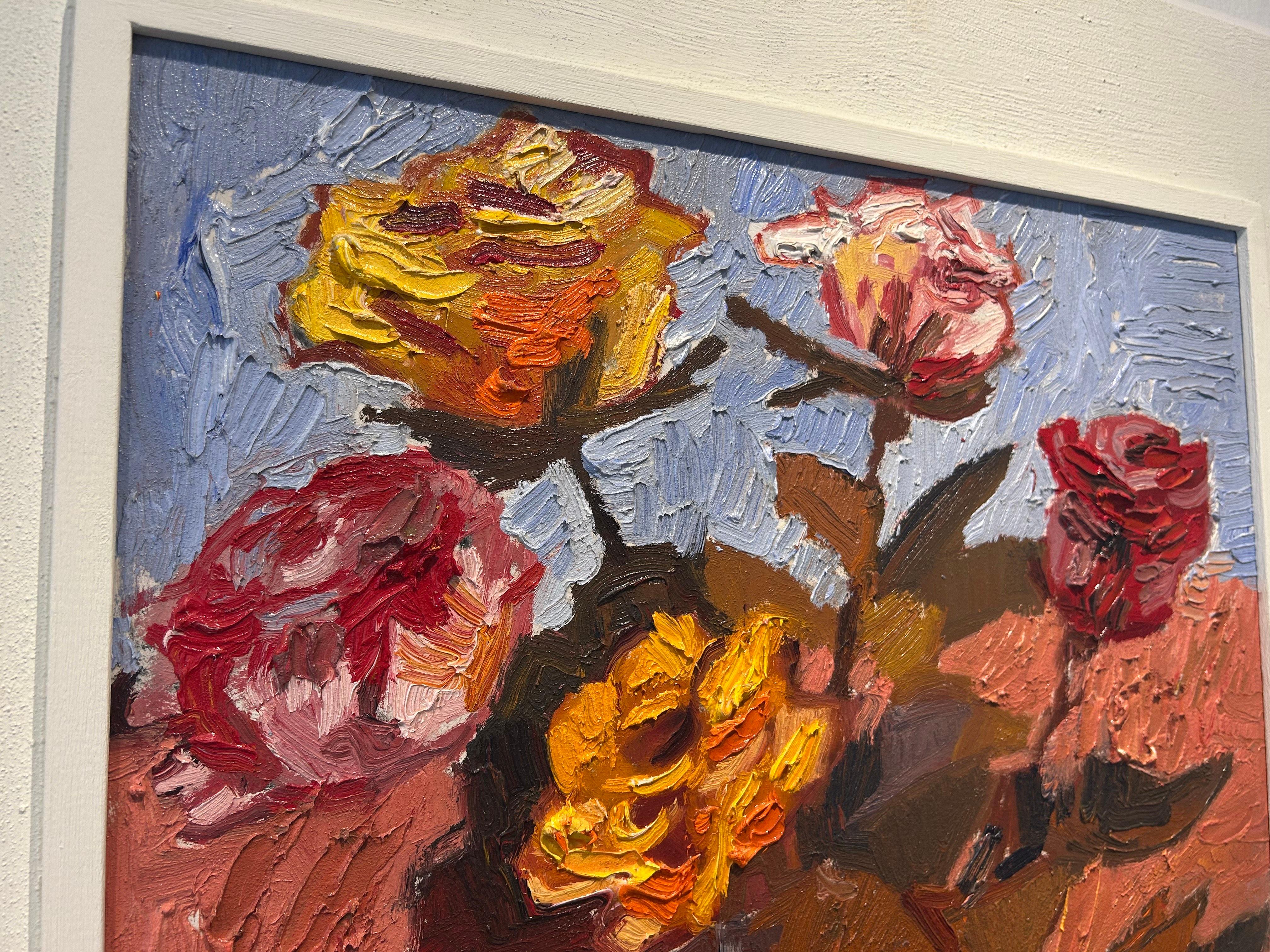 Wilde Volheid van Rozen Stillleben in Wildform von Rosen, Blumen, Stillleben, Modern, neu im Angebot 2