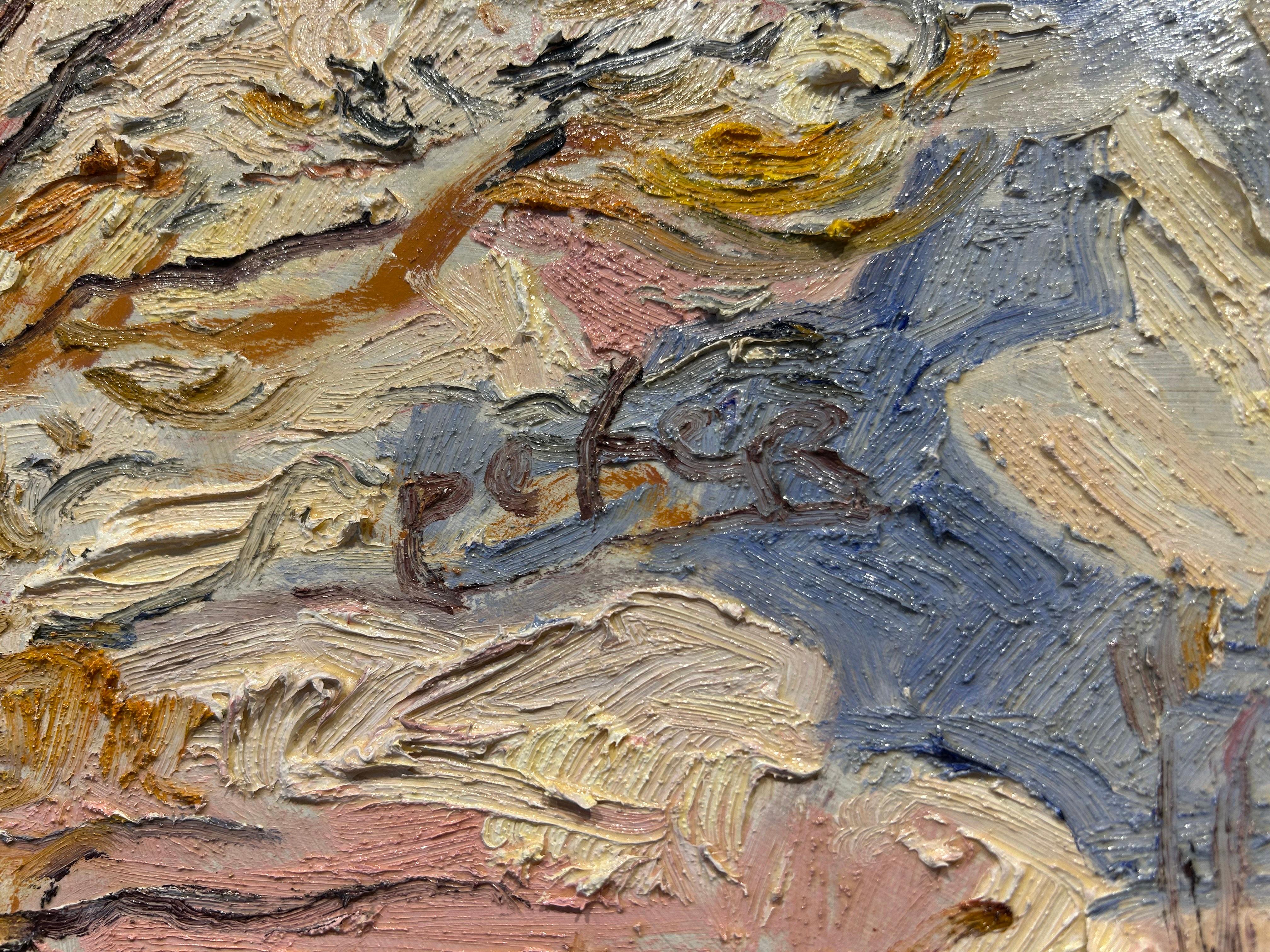 Zon, Wolken en Wind Sun, Clouds and Wind Modern Trees River Nature Nuevo En Stock - Painting Contemporáneo de Peter Bol