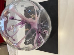 Peter Bramhall Glass 80s Orb Sculpture American
