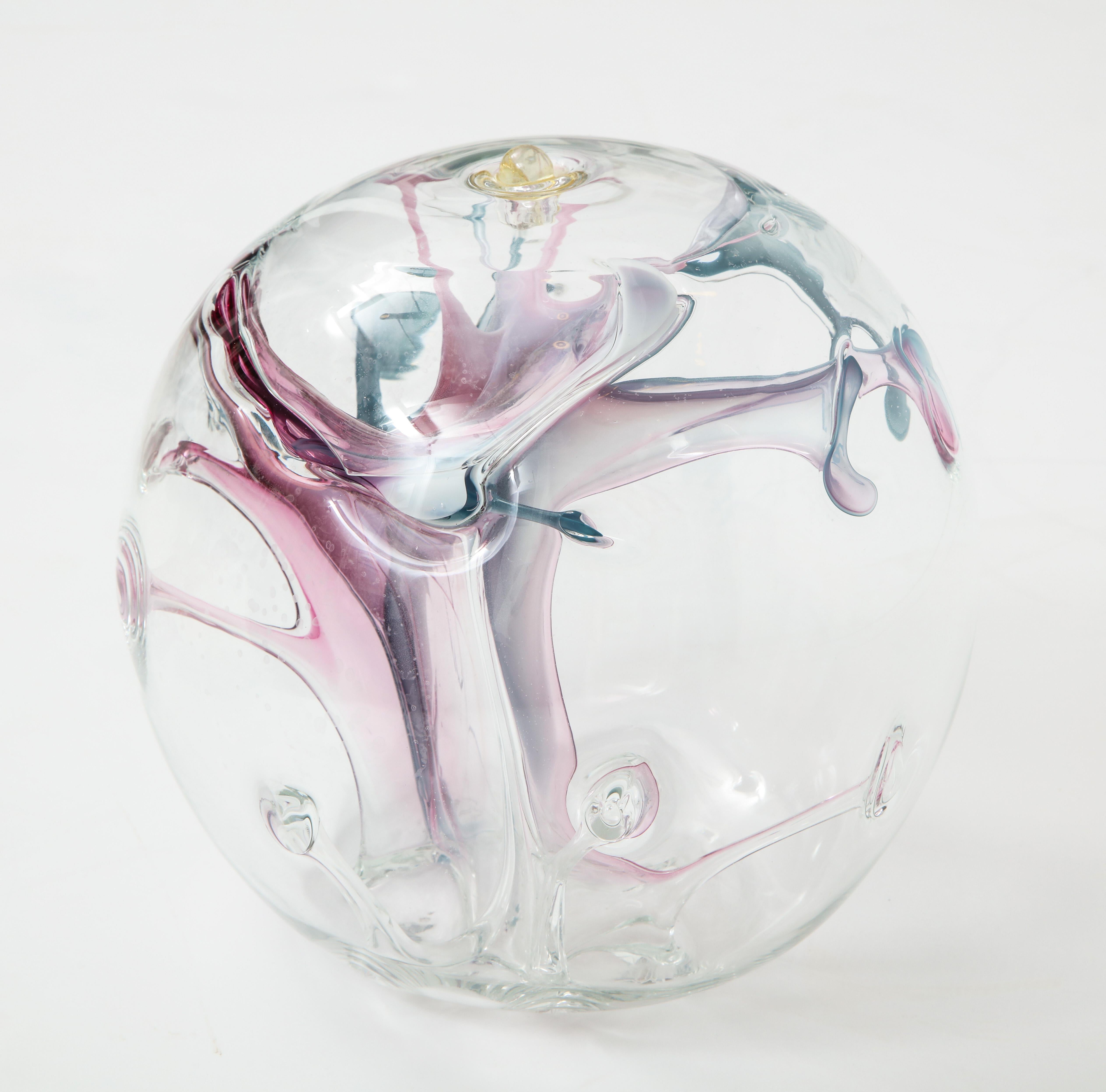 Peter Bramhall Glass Orb Sculpture 1