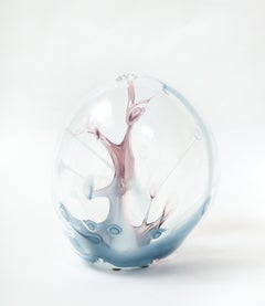 Peter Bramhall Smoked Amethyst, Blue Sculpture