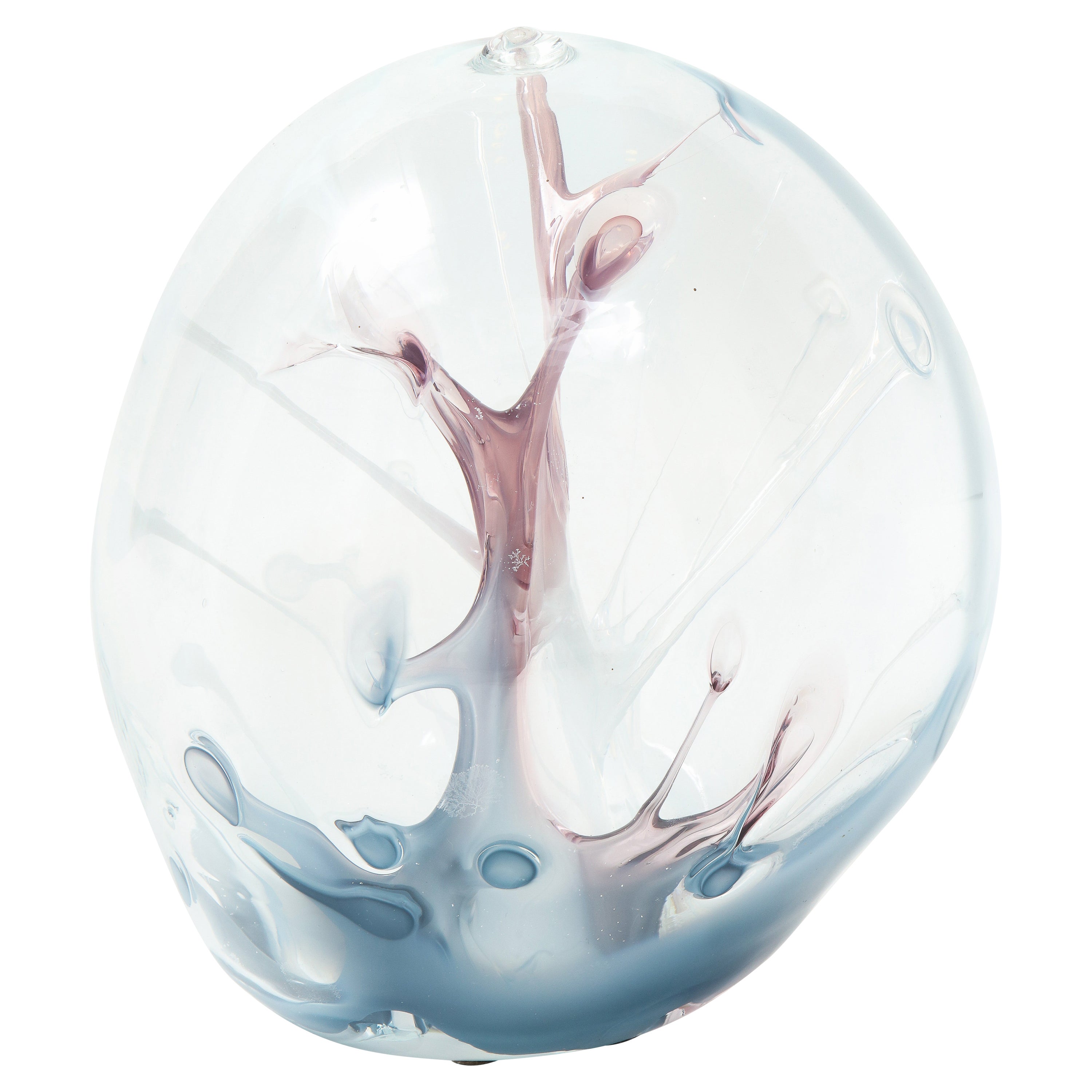 Peter Bramhall Smoked Amethyst, Blue Sculpture