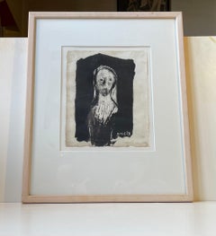 Peter Brandes (1944-2025) Song IX for Homer's Odyssey - Black on Antique Paper