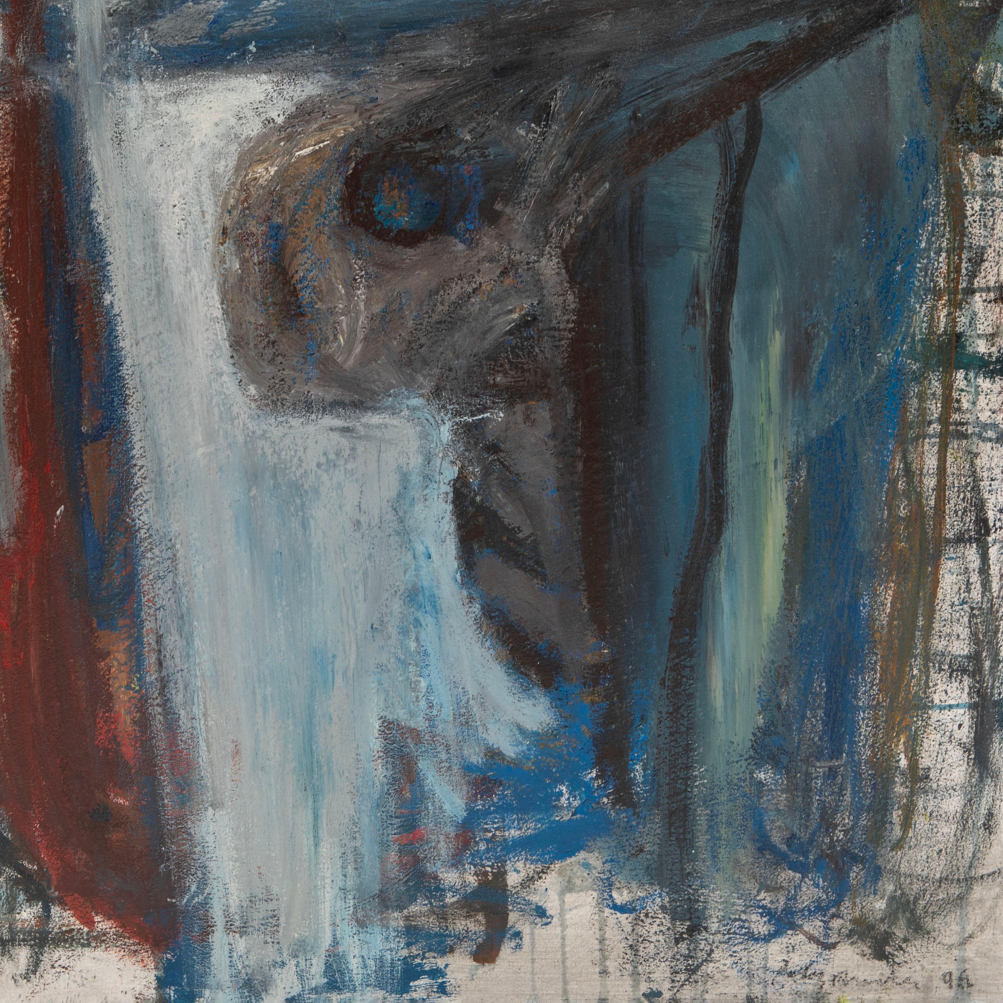 Painted Peter Brandes, Colombes, 1992 – Abstract Oil on Canvas