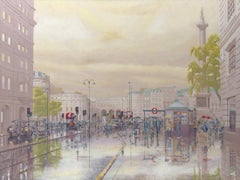 London - city landscape oil painting impressionism contemporary modern art