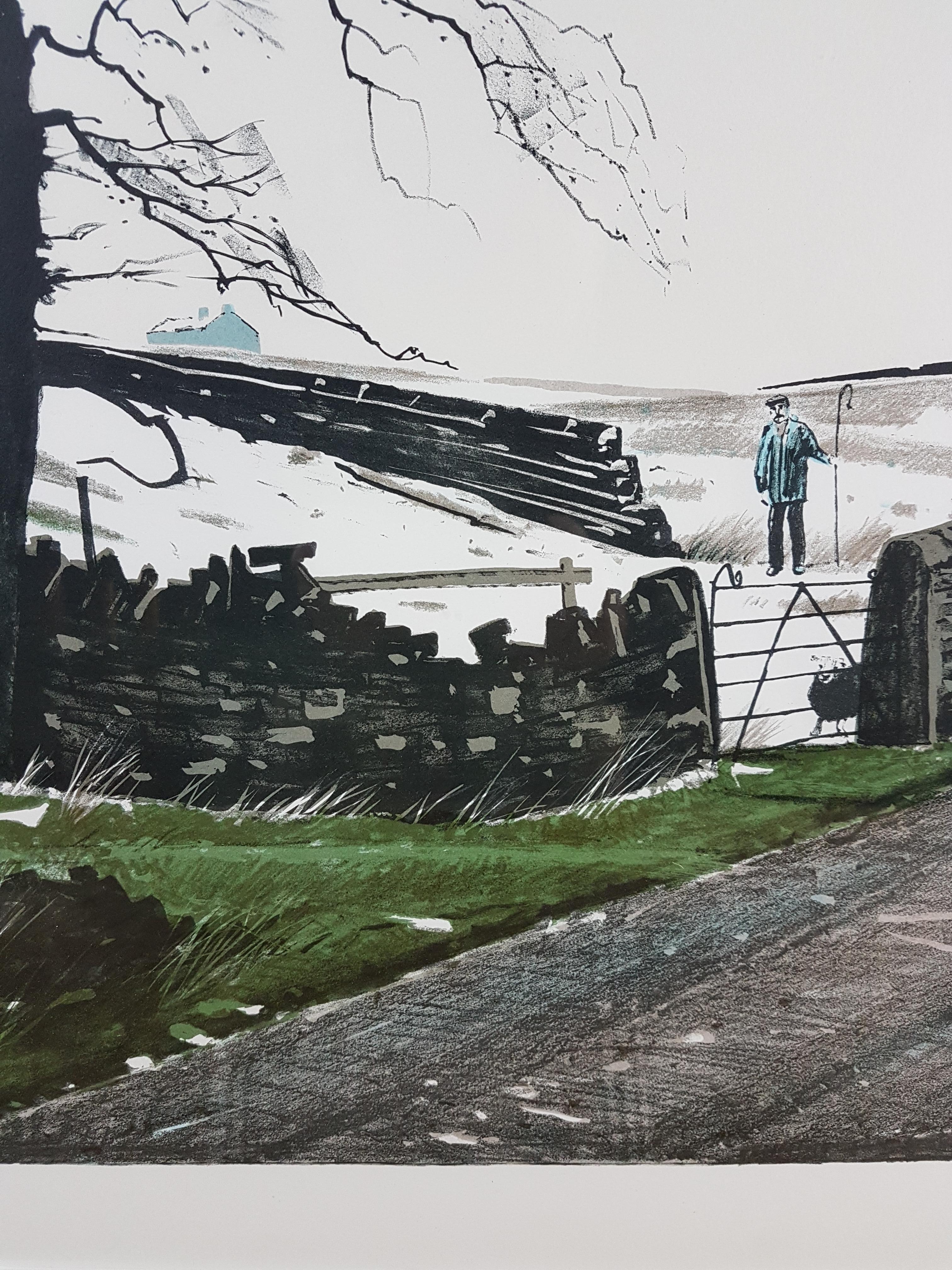 Late 20th Century Peter Brook 'Snowline' 1973 Signed Limited Edition Print For Sale