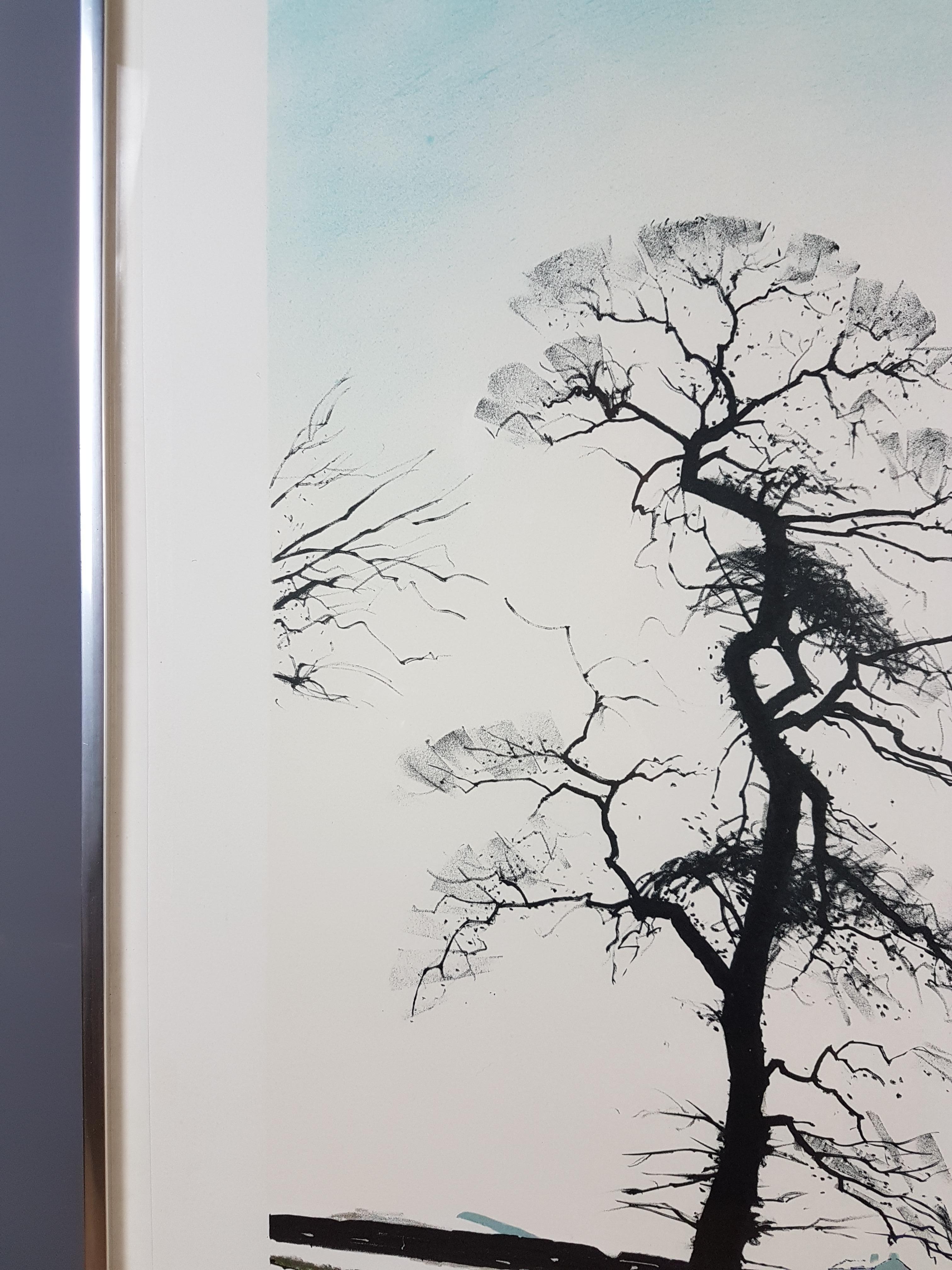 Peter Brook 'Snowline' 1973 Signed Limited Edition Print For Sale 1