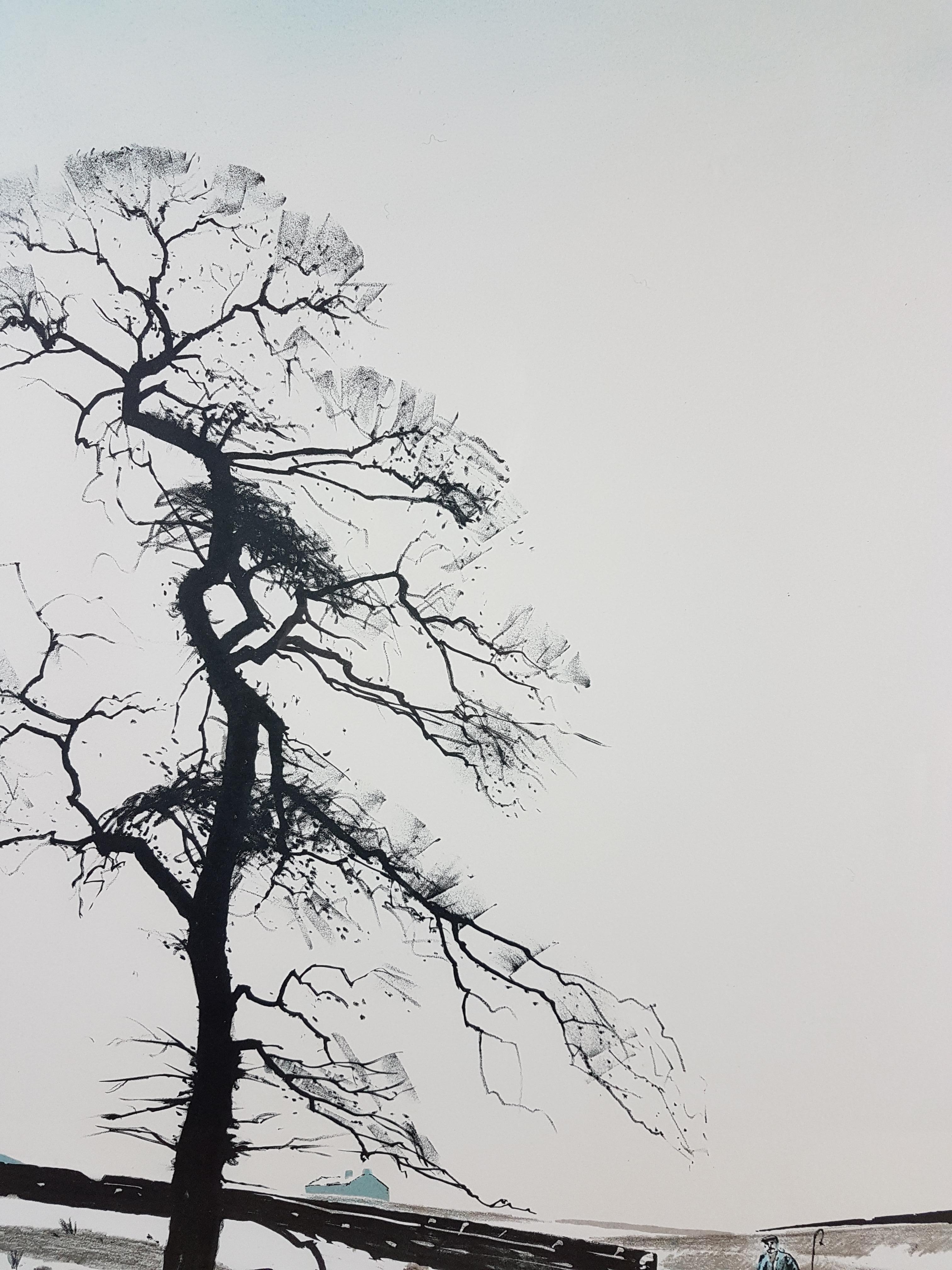 Peter Brook 'Snowline' 1973 Signed Limited Edition Print For Sale 2