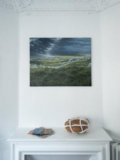 Bound Heart de Peter Brooke-Ball - Escultura de cuerda y madera de roble, abstracta, con sentido