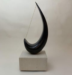 Hooked by Peter Brooke-Ball - Stone Sculpture, abstract