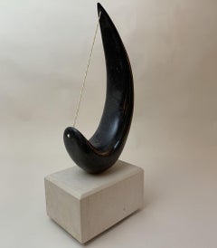 Hooked by Peter Brooke-Ball - Stone Sculpture, abstract