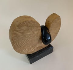 Juice by Peter Brooke-Ball - Wood and Stone Sculpture, abstract