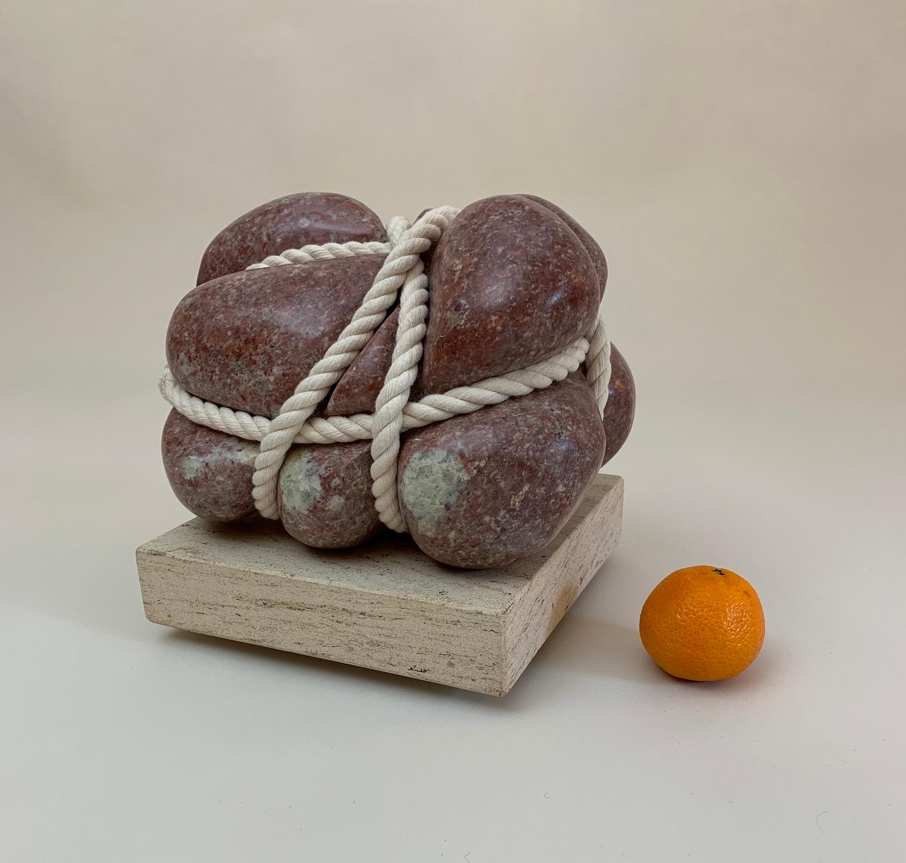 Saved by Peter Brooke-Ball - Rope and Stone Sculpture, abstract 1