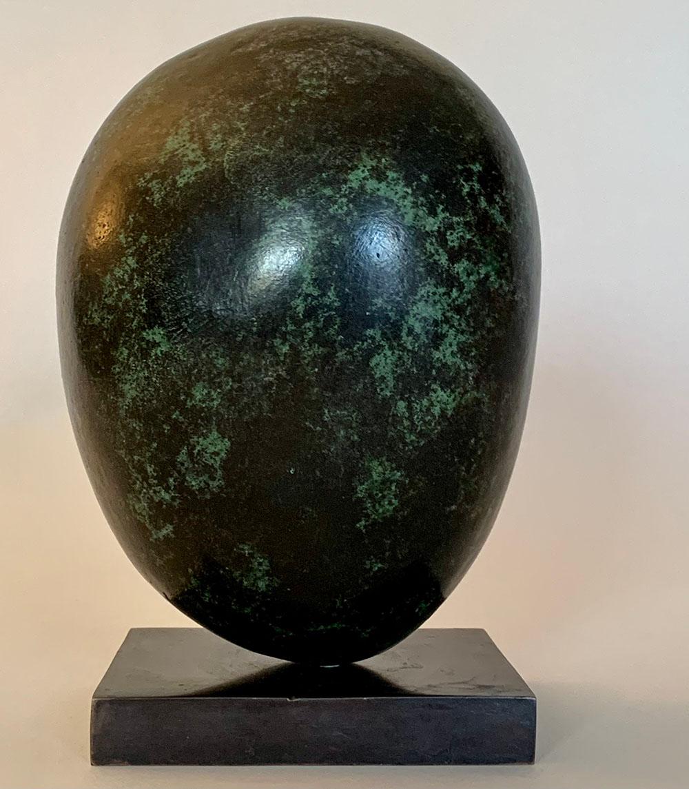 Slash by Peter Brooke-Ball - Abstract sculpture, bronze, oval shape For Sale 1