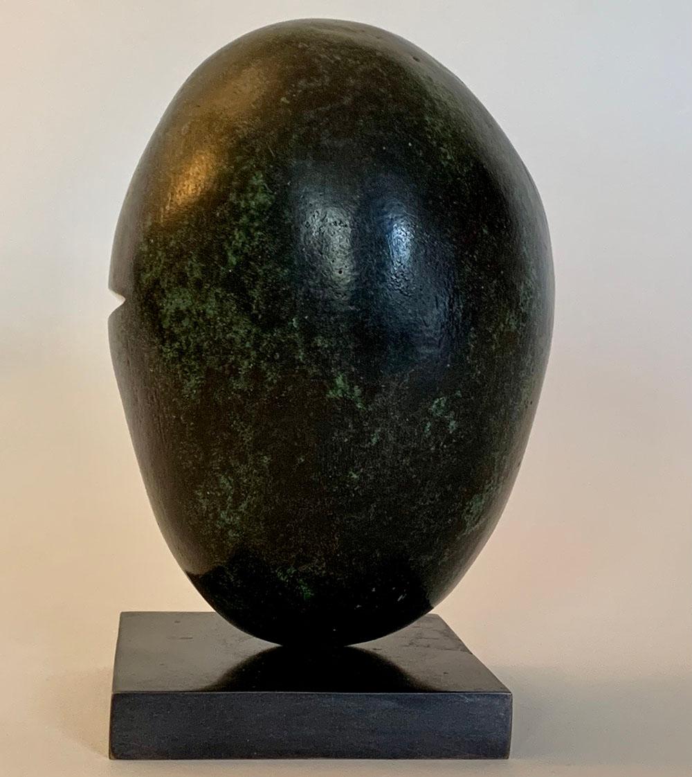 Slash by Peter Brooke-Ball - Abstract sculpture, bronze, oval shape For Sale 2