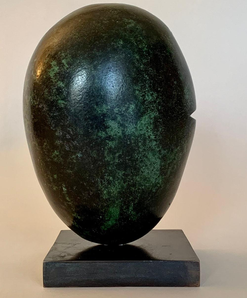 Slash by Peter Brooke-Ball - Abstract sculpture, bronze, oval shape For Sale 2