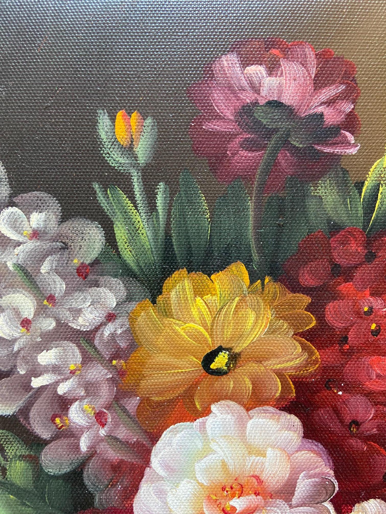Peter Brooks Naturaleza muerta de un jarrón de flores, Pintura al óleo hacia 1960 Aceitado en venta