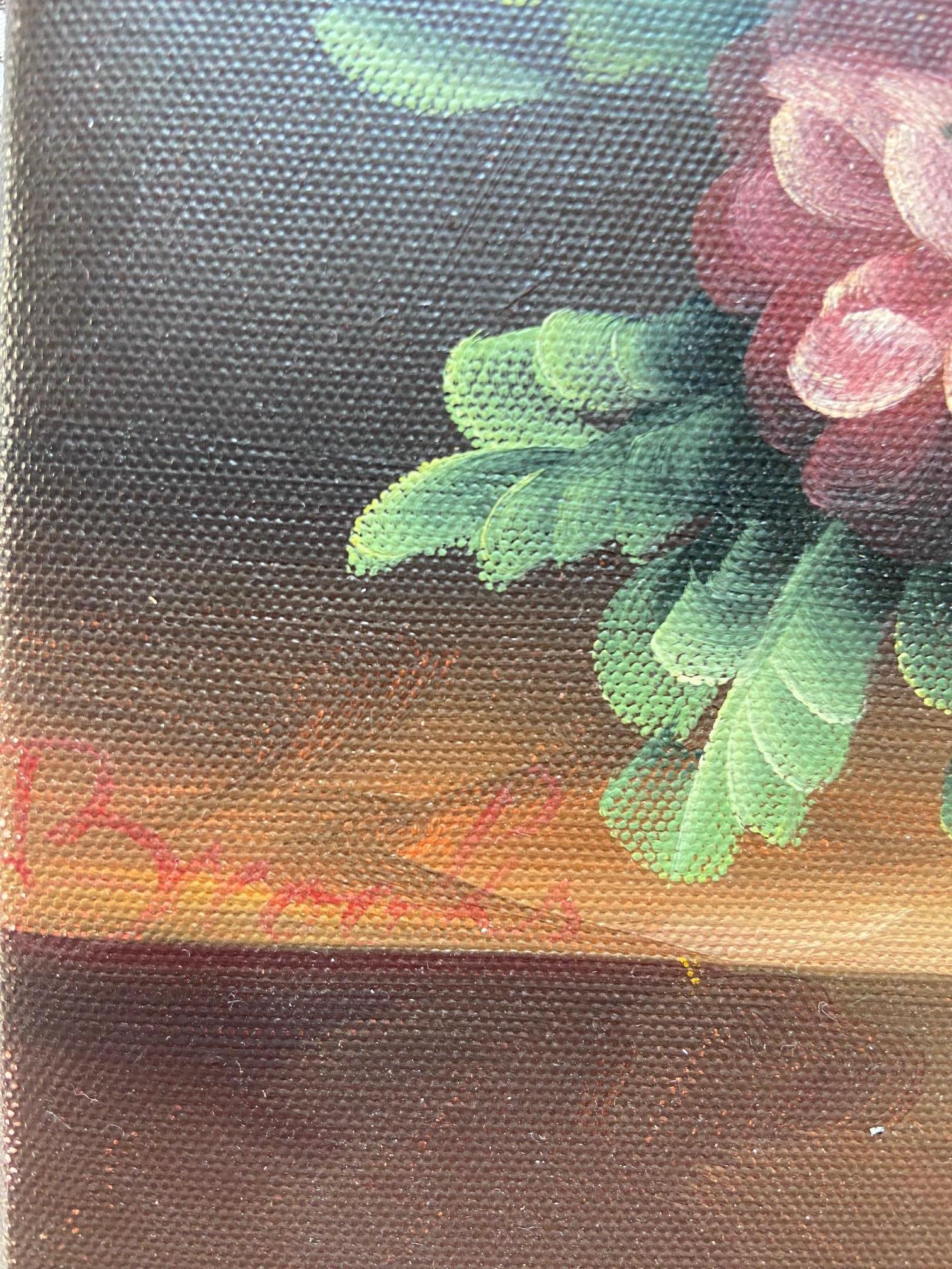Peter Brooks Naturaleza muerta de un jarrón de flores, Pintura al óleo hacia 1960 mediados del siglo XX en venta