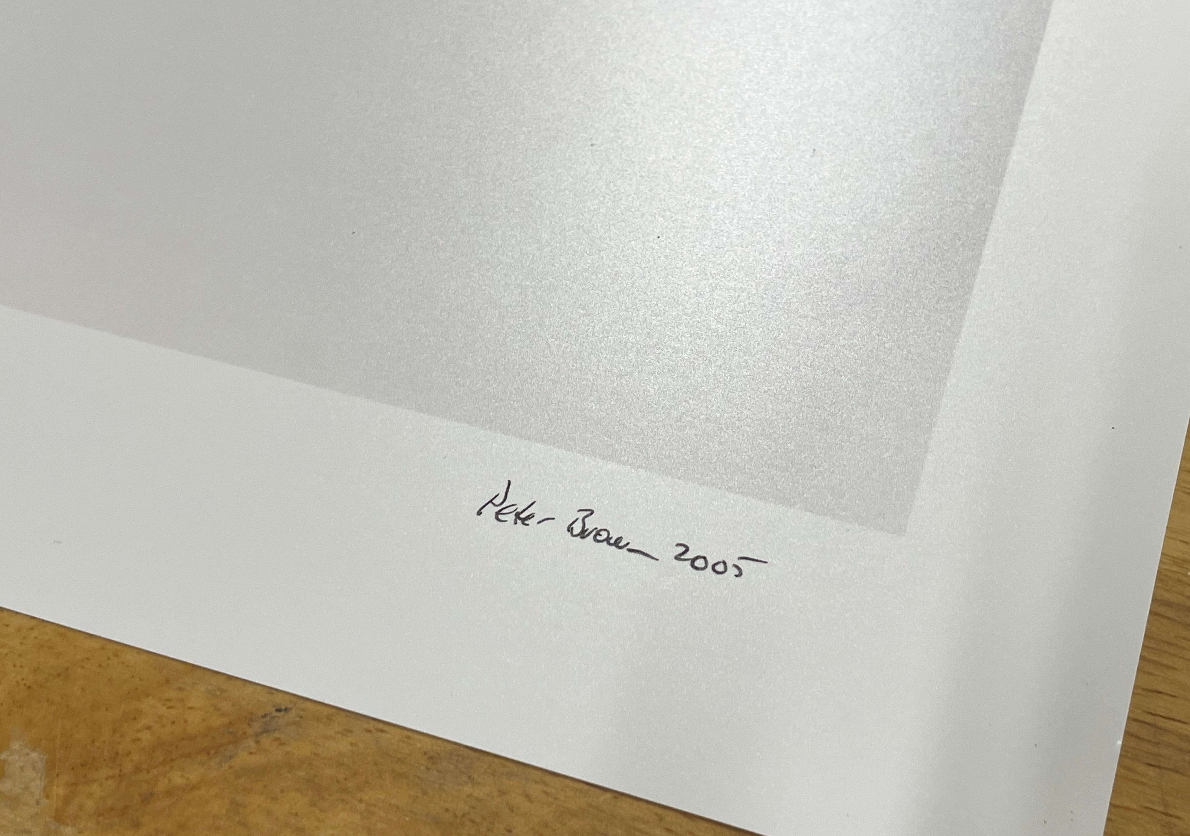 Bennett, Colorado – Farbfotografie in limitierter Auflage, Landschaft, Minimal, Schnee (Zeitgenössisch), Photograph, von Peter Brown