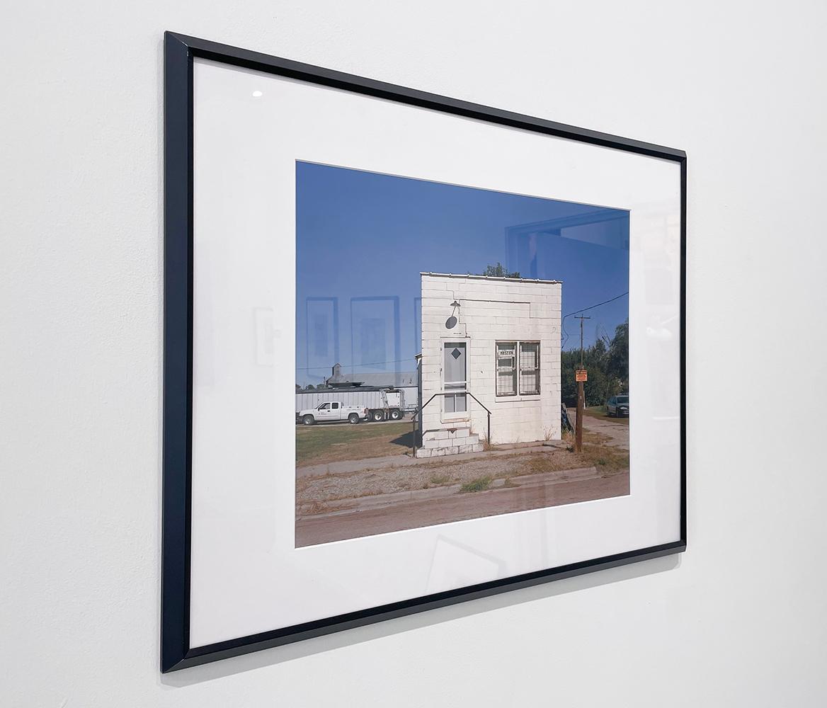 Oiseaux de la ville des oiseaux, Kansas (Museum), de West of Last Chance - Bleu Landscape Photograph par Peter Brown