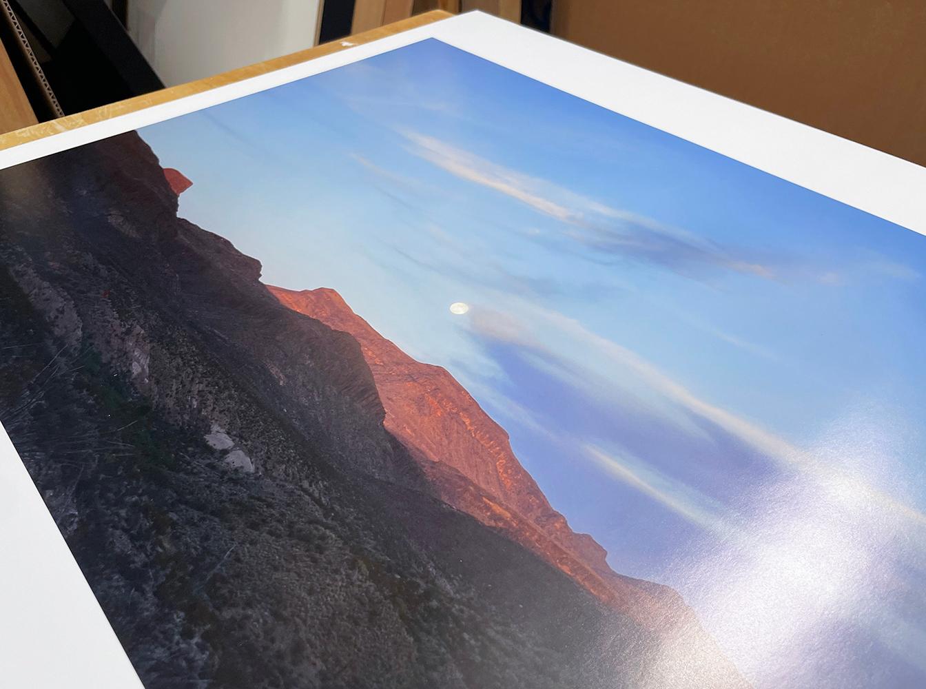 West Texas: Full Moon over the Chisos Mountain, Big Bend National Park For Sale 1