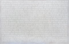 Peter Buchman "Hold On”, Voice-Over Paintings Series, 2024