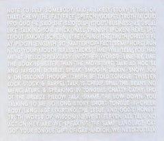 Peter Buchman « Note to Self », série de peintures par voix haute, 2025