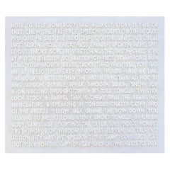 Peter Buchman "Note to Self”, Voice-Over Paintings Series, 2025