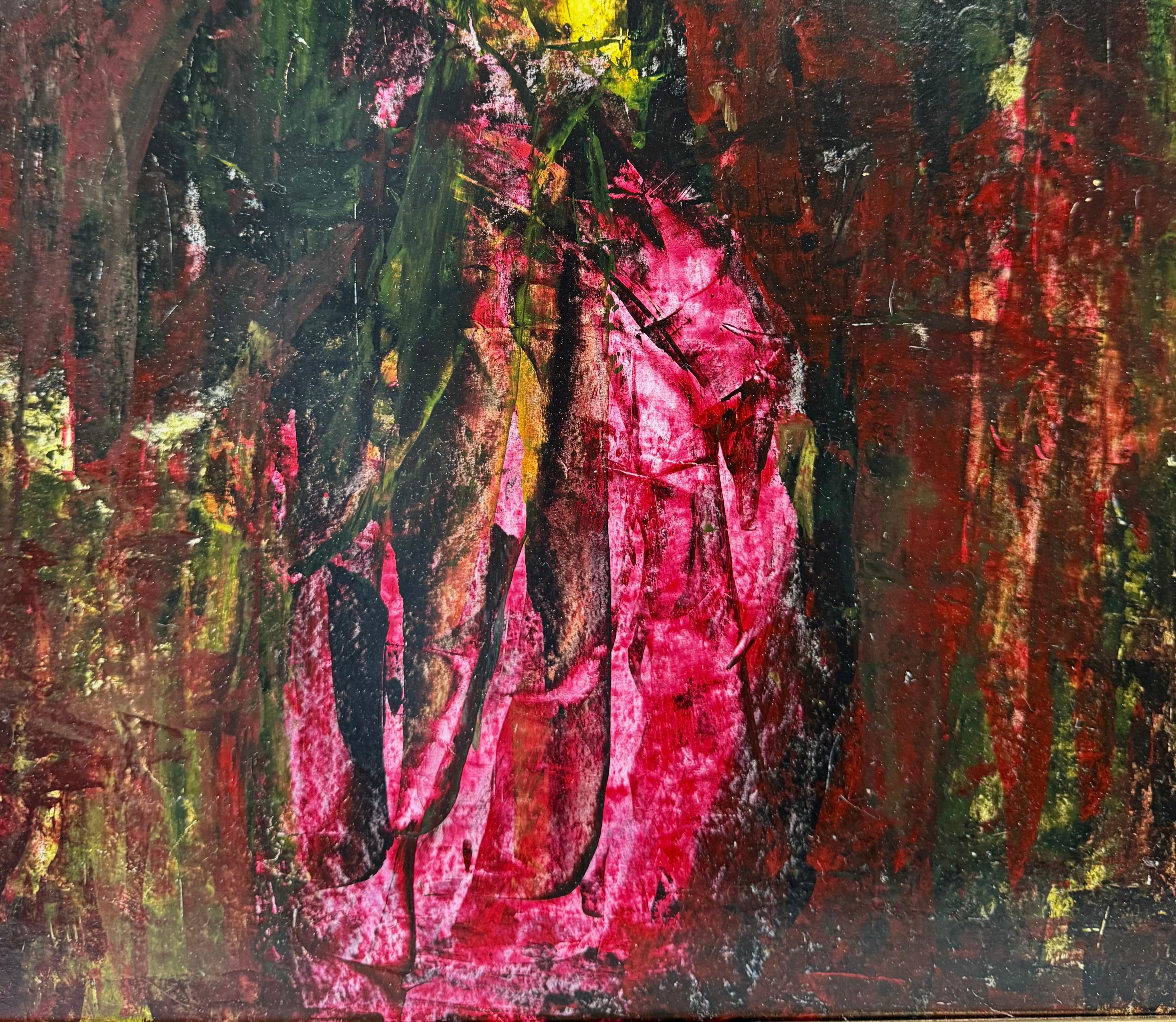 Pittura ad olio espressionista astratta Peter Busa in vendita 9