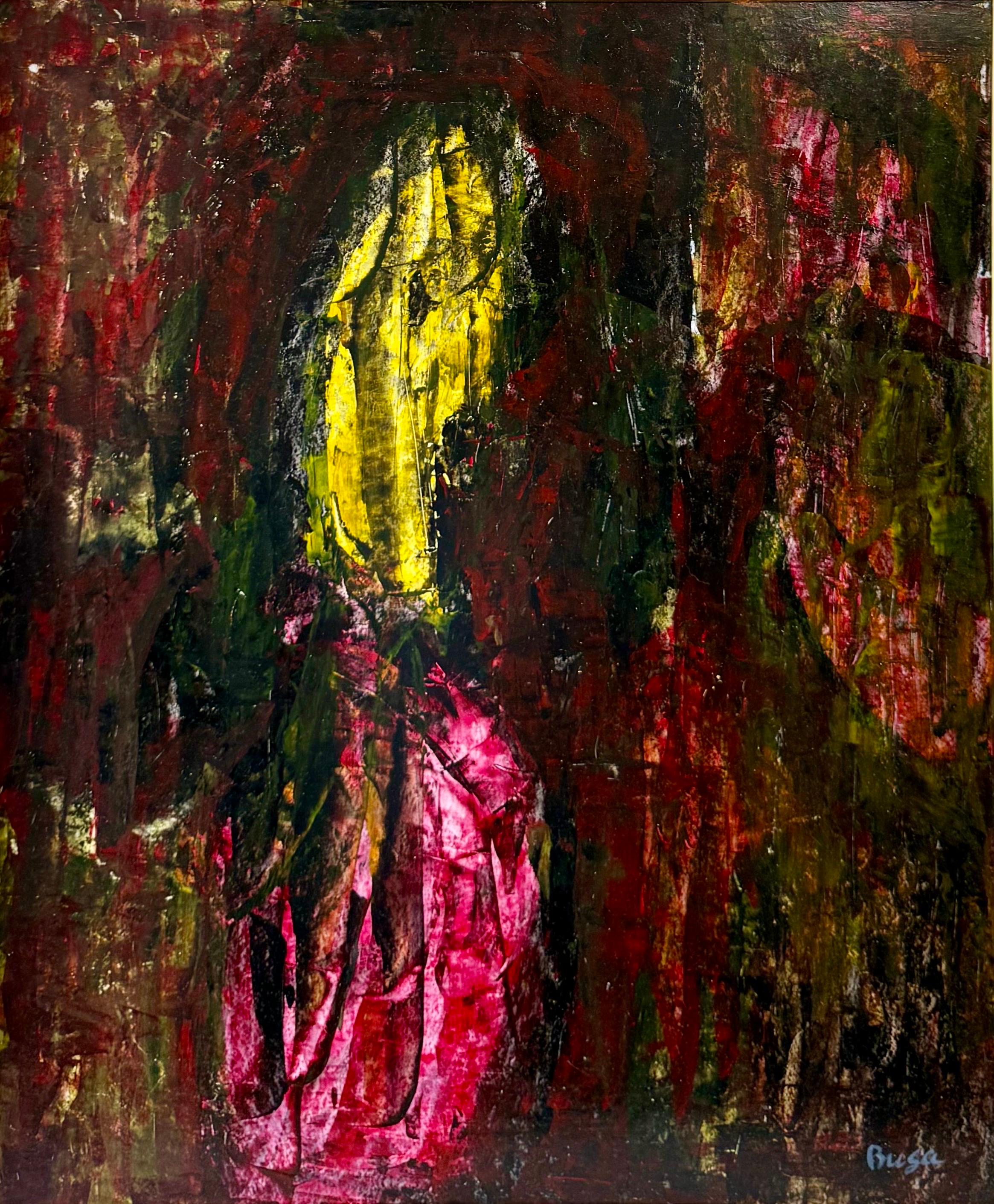 Pittura ad olio espressionista astratta Peter Busa in vendita 10