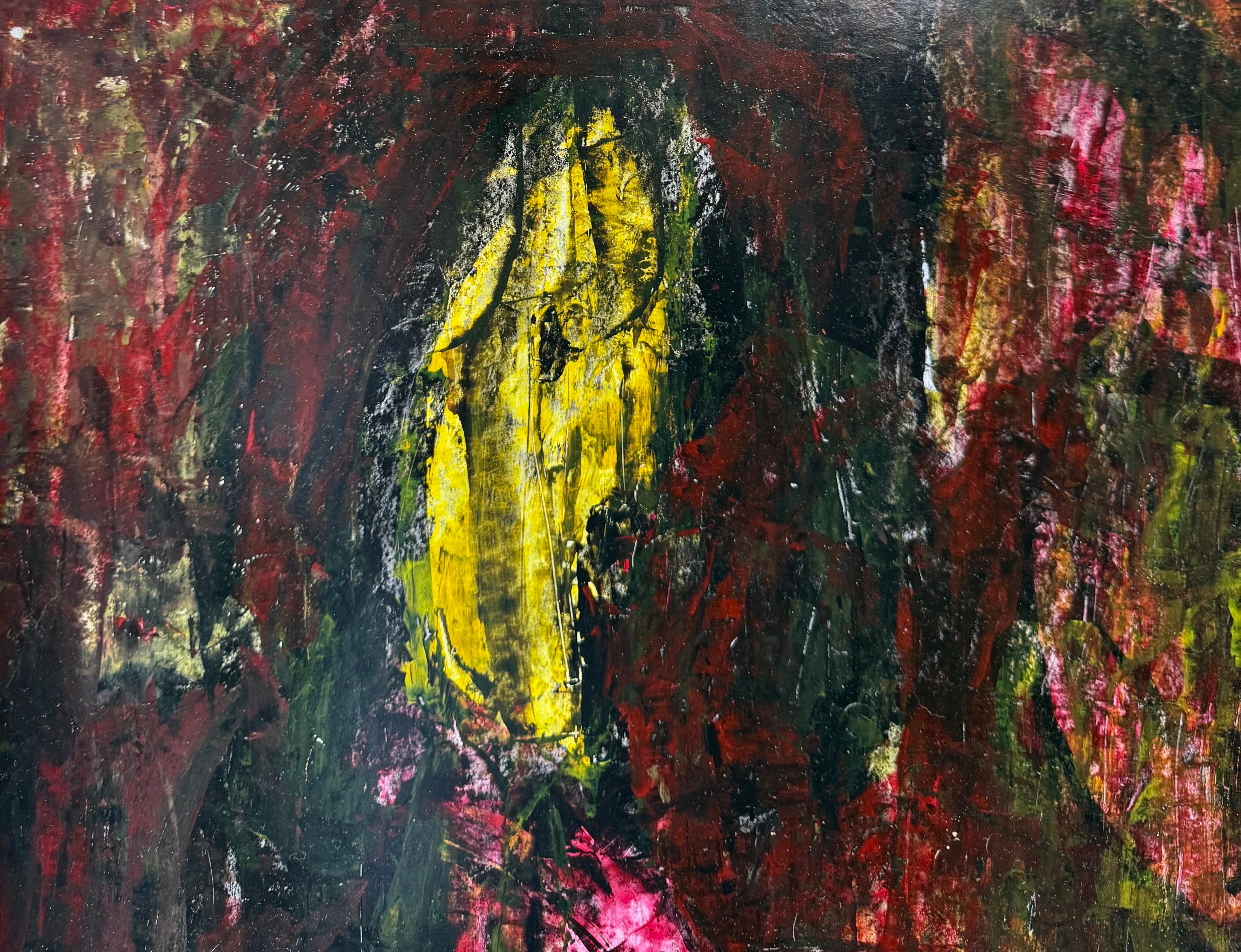 Pittura ad olio espressionista astratta Peter Busa in vendita 1