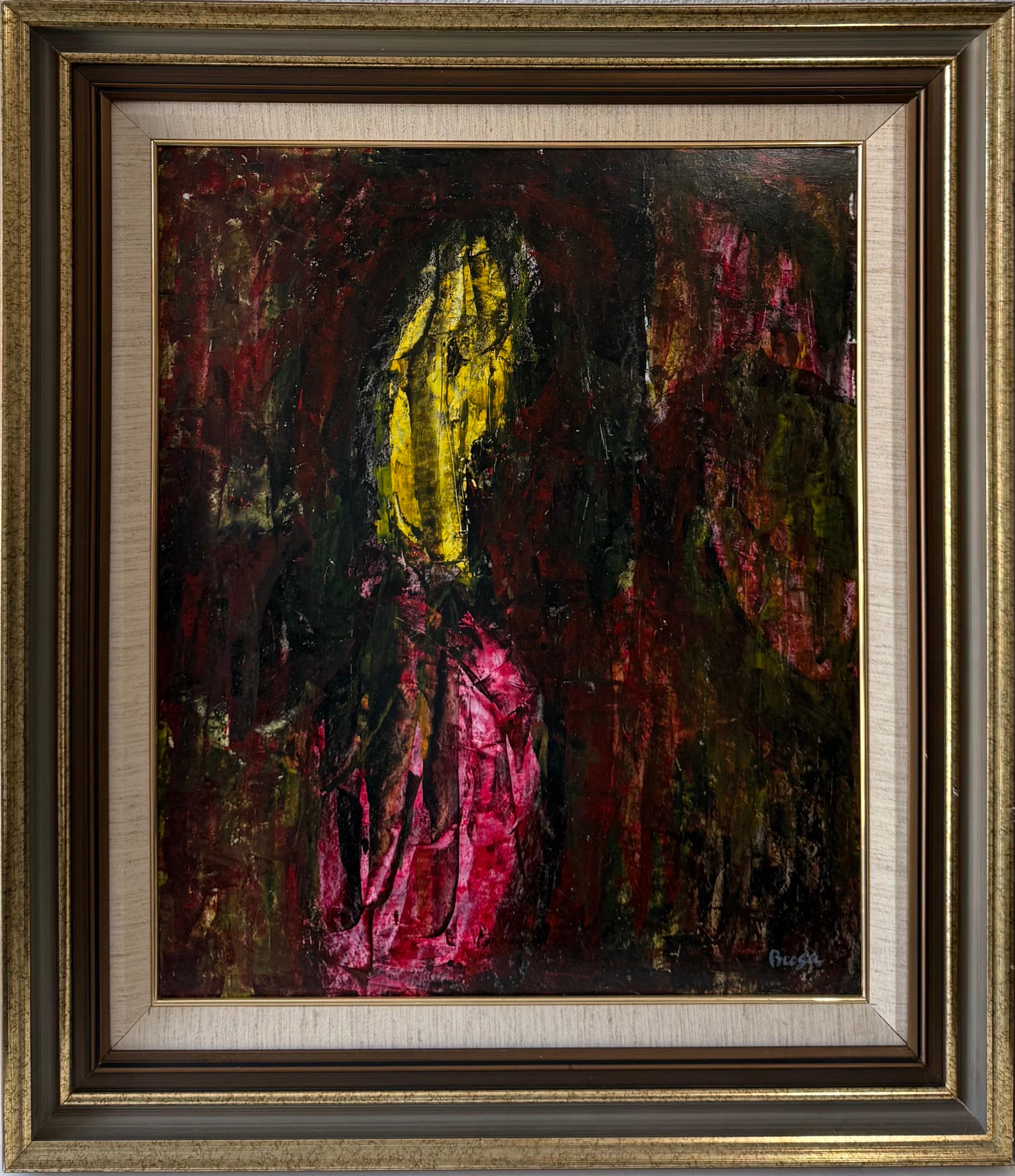 Pittura ad olio espressionista astratta Peter Busa in vendita 3