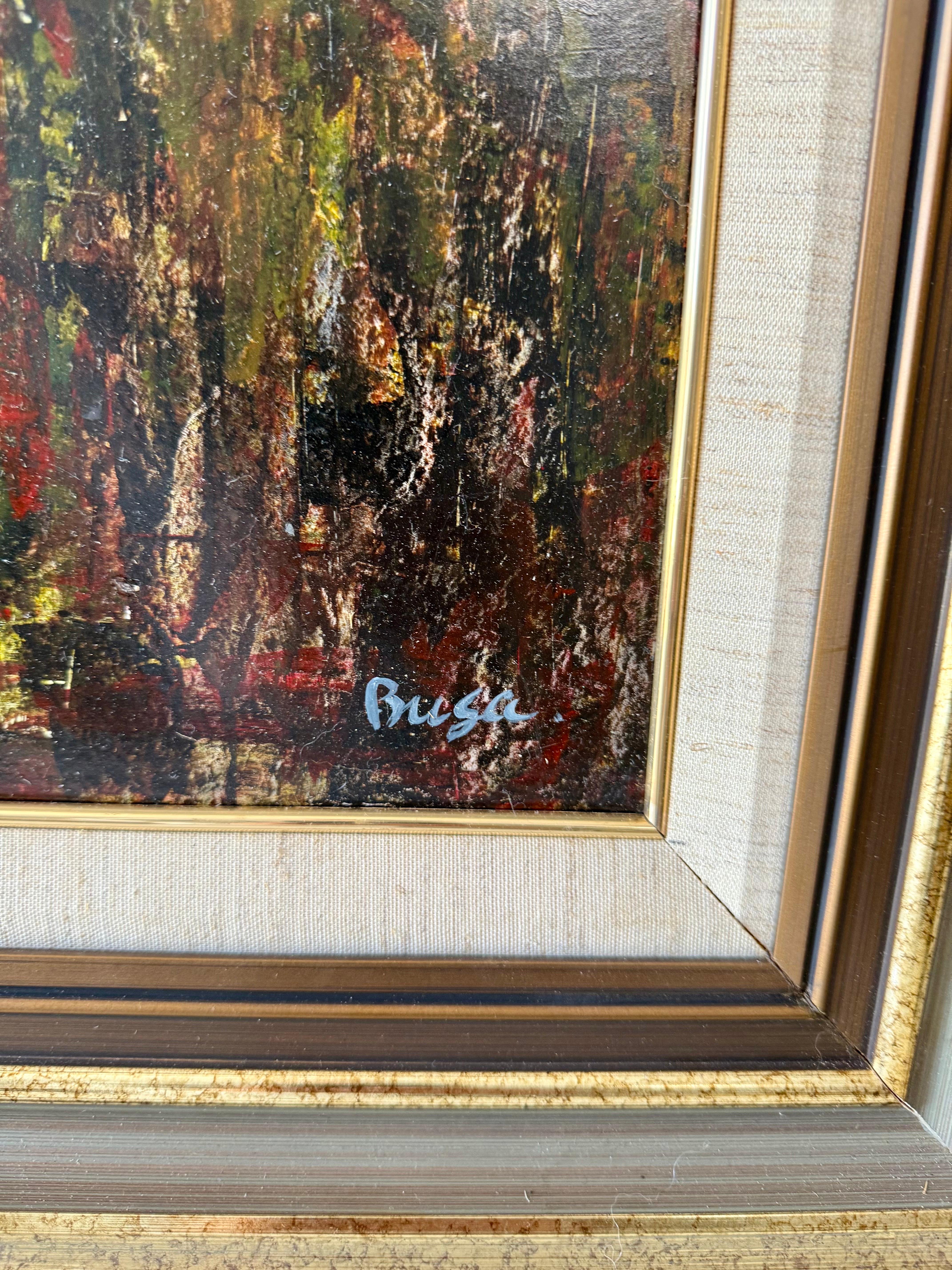 Pittura ad olio espressionista astratta Peter Busa in vendita 4