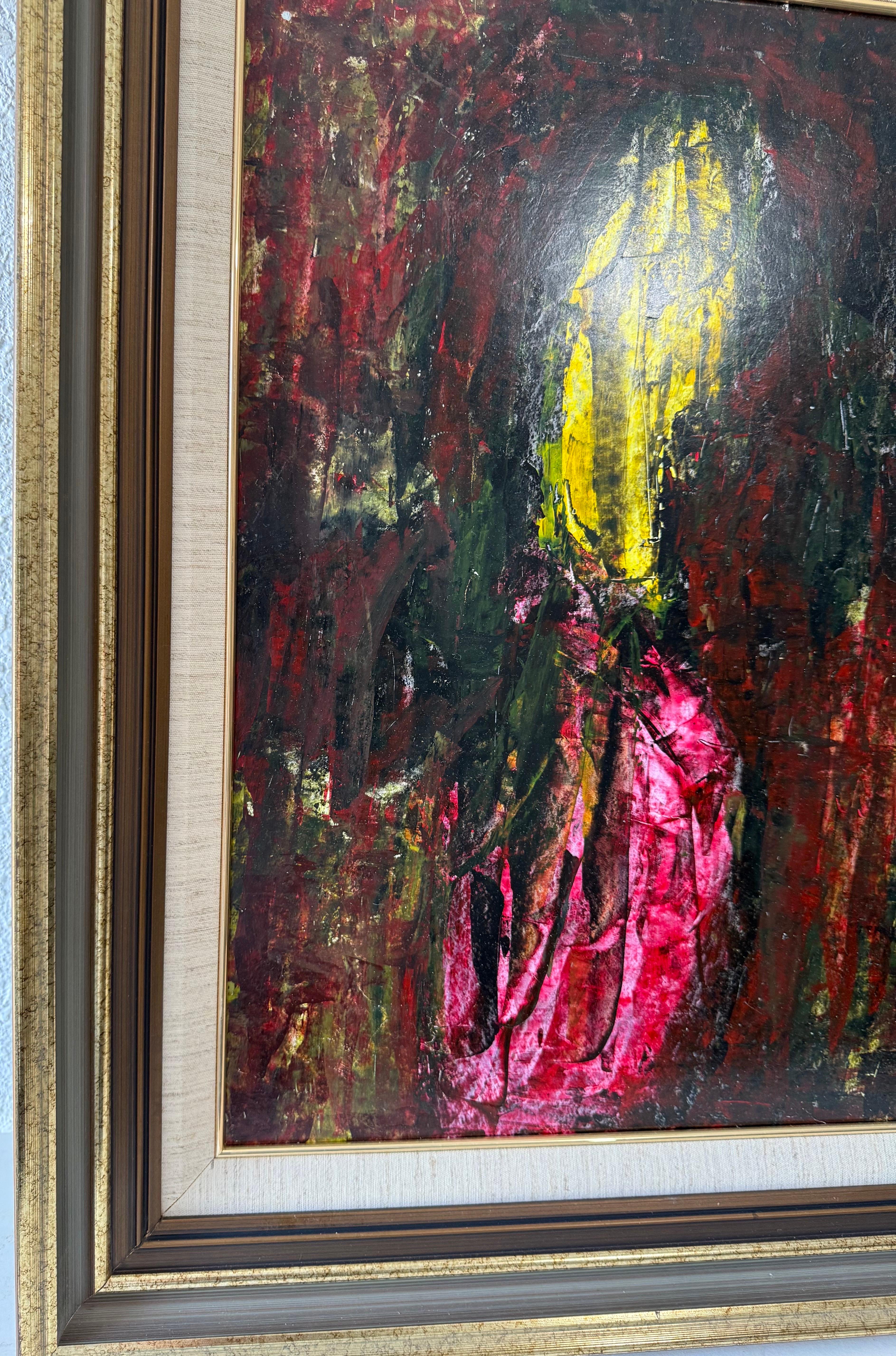 Pittura ad olio espressionista astratta Peter Busa in vendita 5