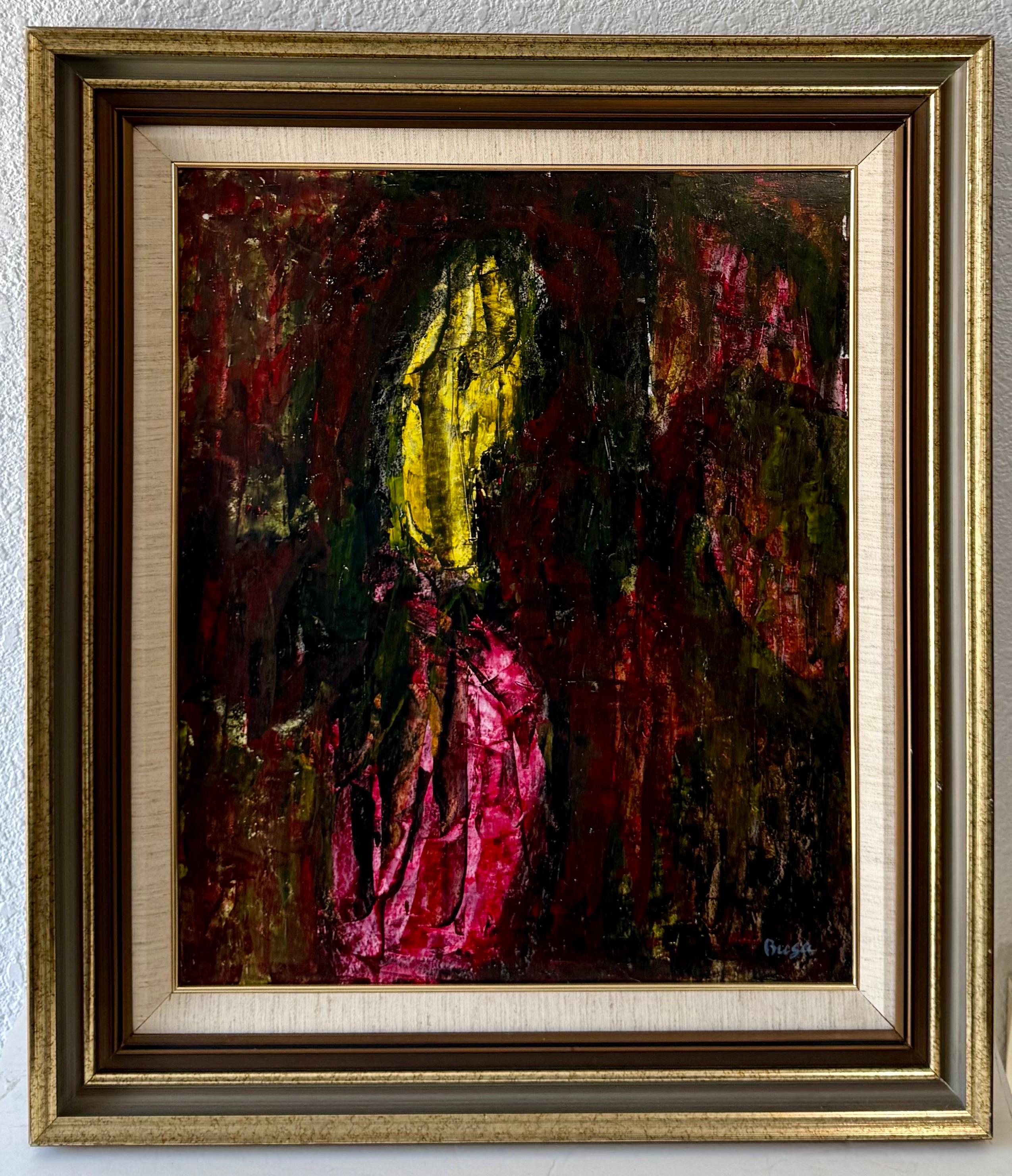 Pittura ad olio espressionista astratta Peter Busa in vendita 6