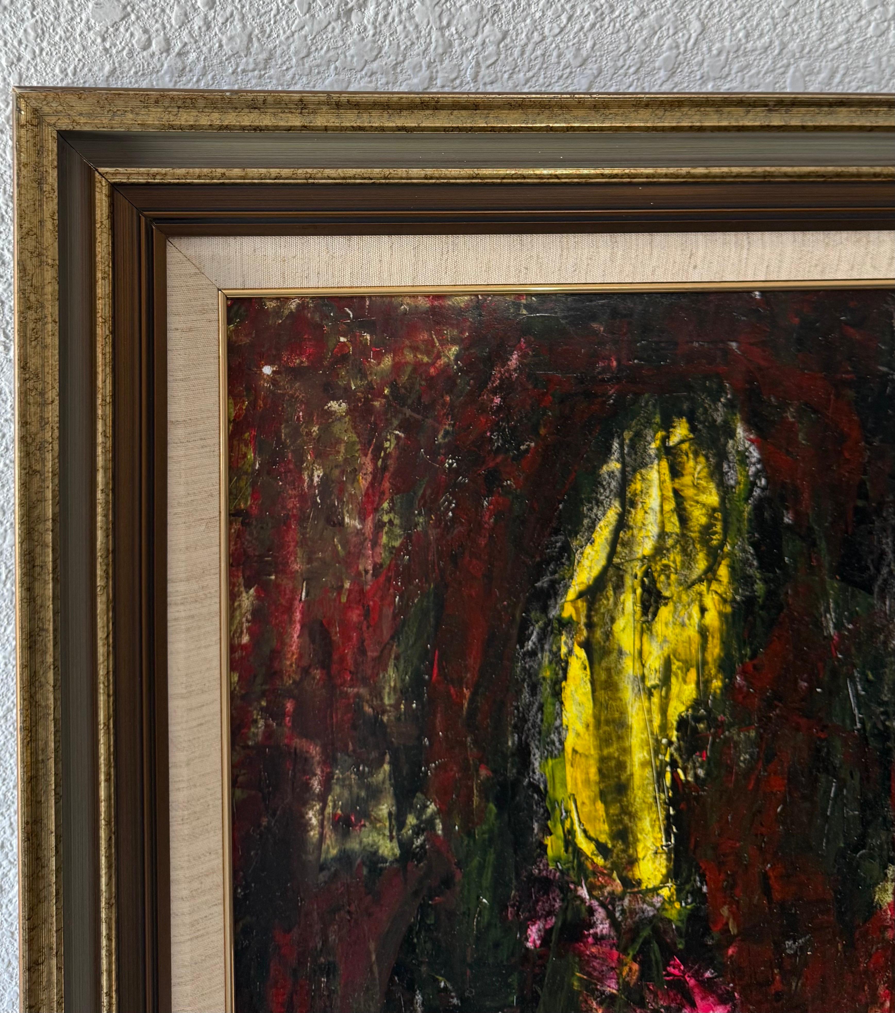 Pittura ad olio espressionista astratta Peter Busa in vendita 7